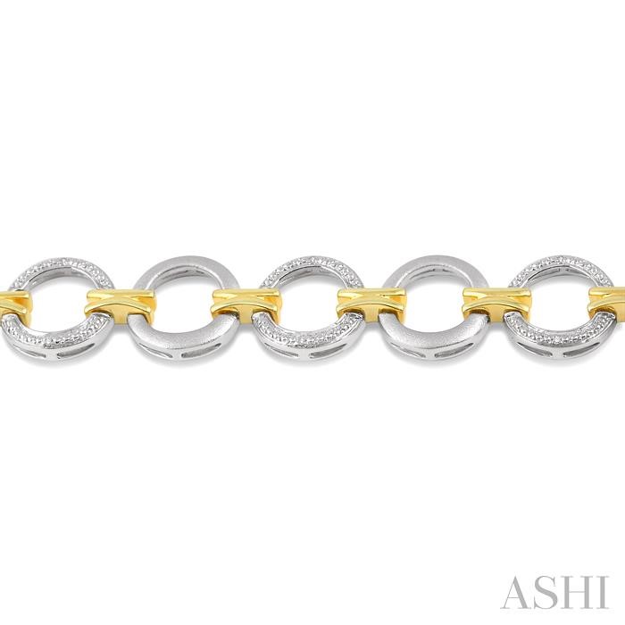 Silver Circle Diamond Fashion Bracelet-3