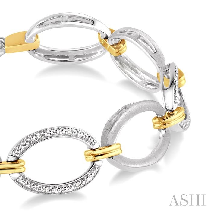 Silver Oval Shape Diamond Fashion Bracelet-2