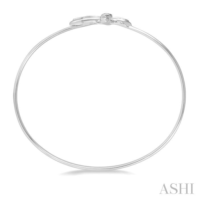 Silver Cross Diamond Flexi Fashion Bangle-3