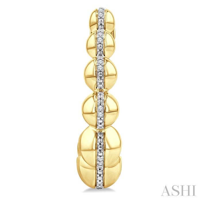 Gold Vermeil Bold Half Hoop Fashion Earrings