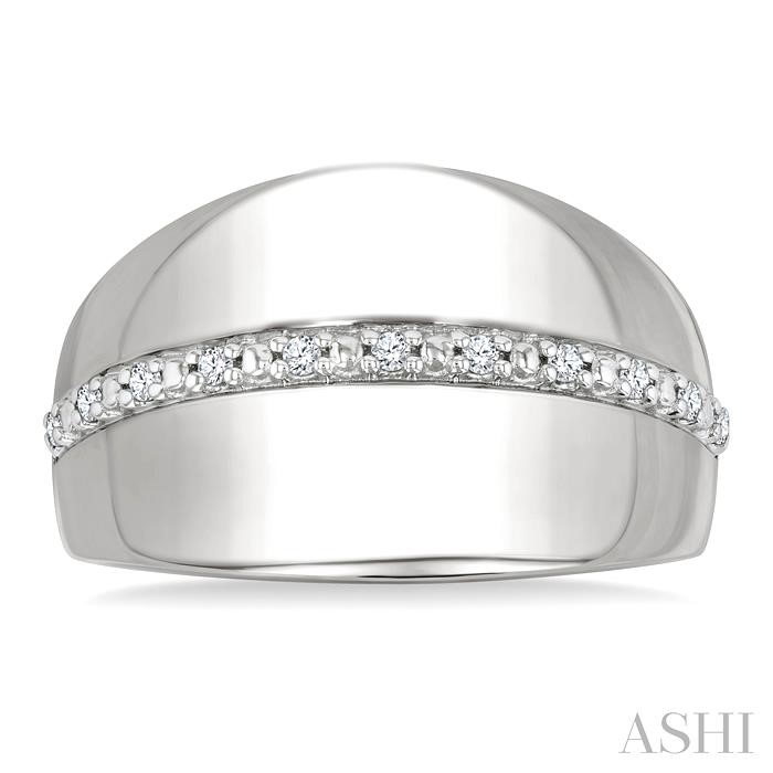 Silver Bold Diamond Fashion Ring-2