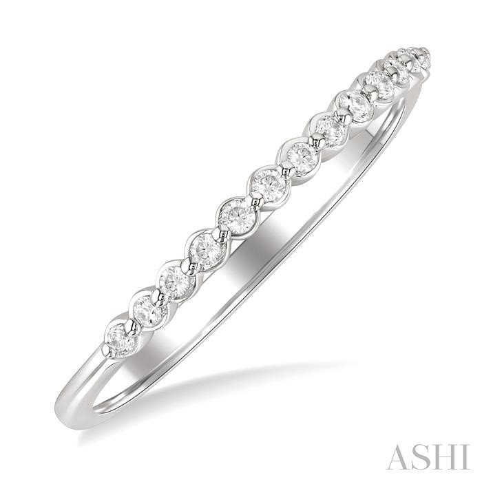 Silver Diamond Fashion Band