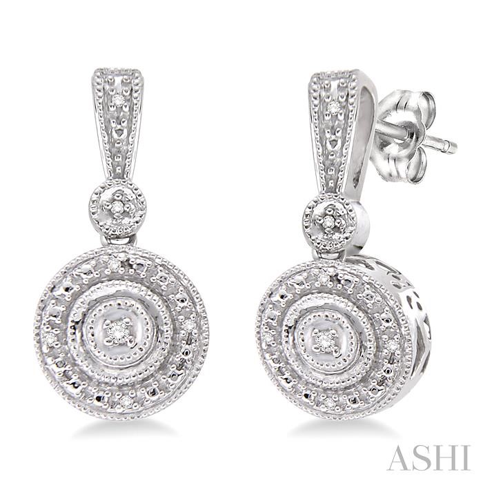 SILVER DIAMOND EARRINGS