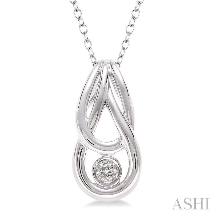 SILVER DIAMOND FASHION PENDANT