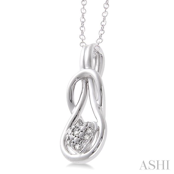 Silver Heart Shape Diamond Fashion Pendant-2