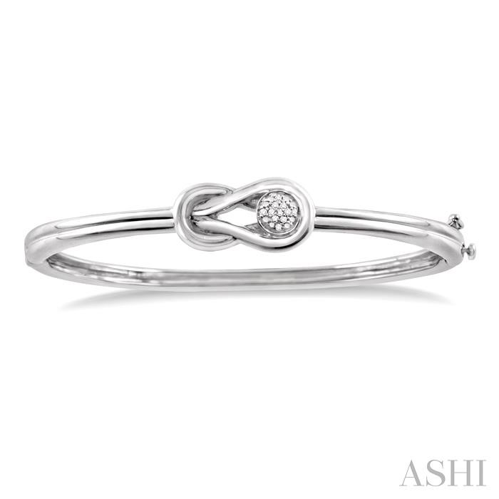 Silver Diamond Fashion Bangle-2