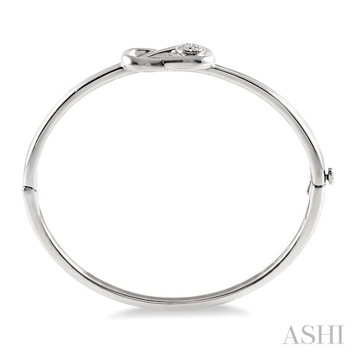 Silver Diamond Fashion Bangle-3