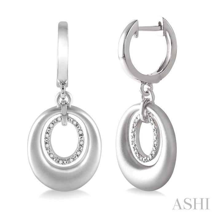 SILVER DIAMOND FASHION EARRINGS