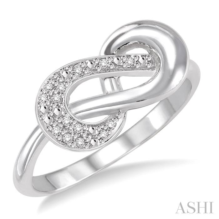 SILVER DIAMOND FASHION RING