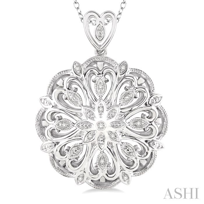 Silver Snow Flake Diamond Fashion Pendant-3
