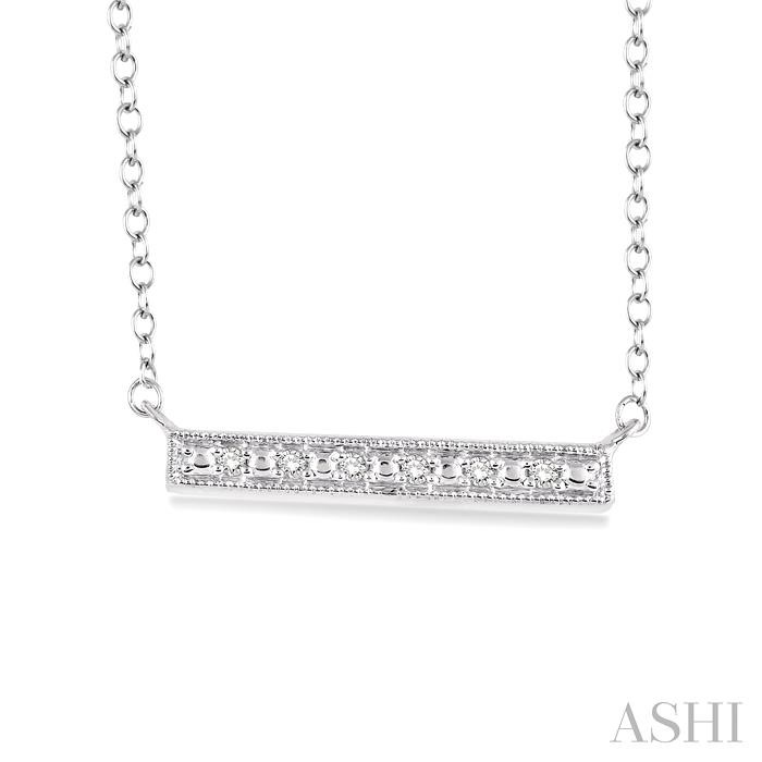 Silver Bar Diamond Fashion Pendant-2
