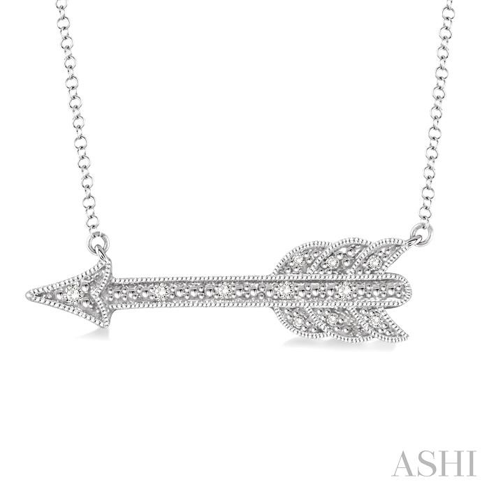 SILVER ARROW DIAMOND FASHION PENDANT