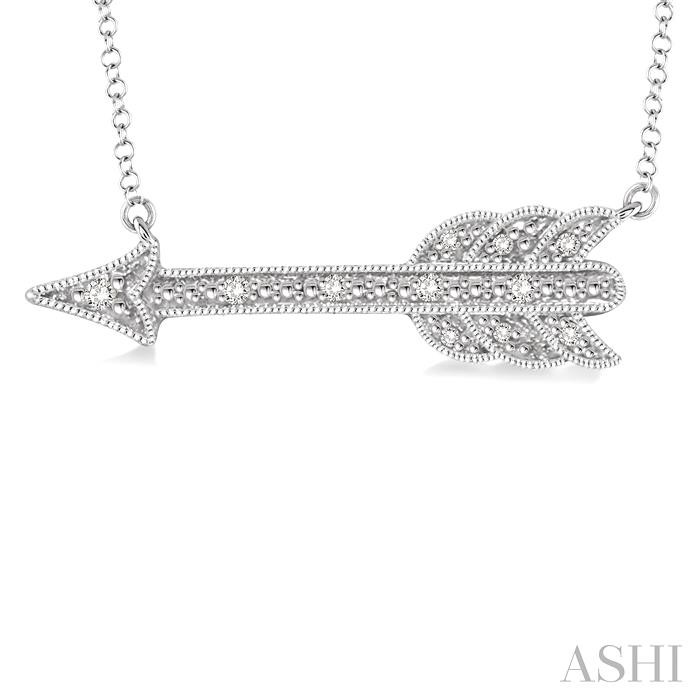 Silver Arrow Diamond Fashion Pendant-3