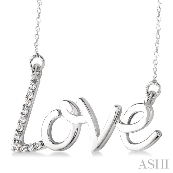 Silver Love Diamond Fashion Pendant-2
