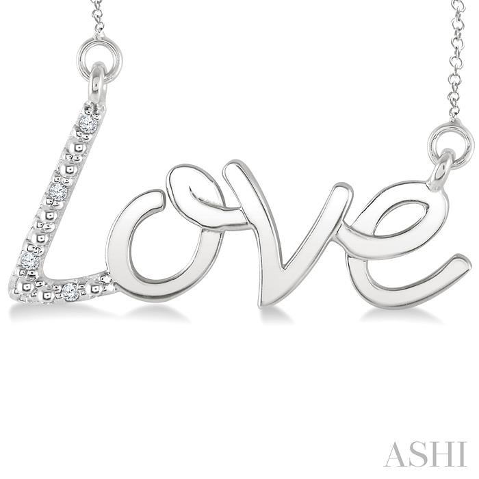 Silver Love Diamond Fashion Pendant-3