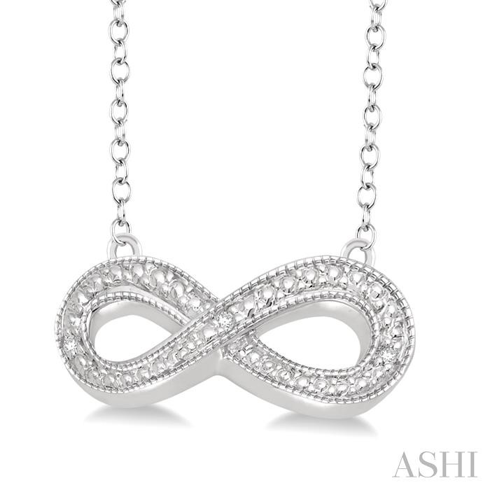 Silver Infinity Diamond Fashion Pendant-2