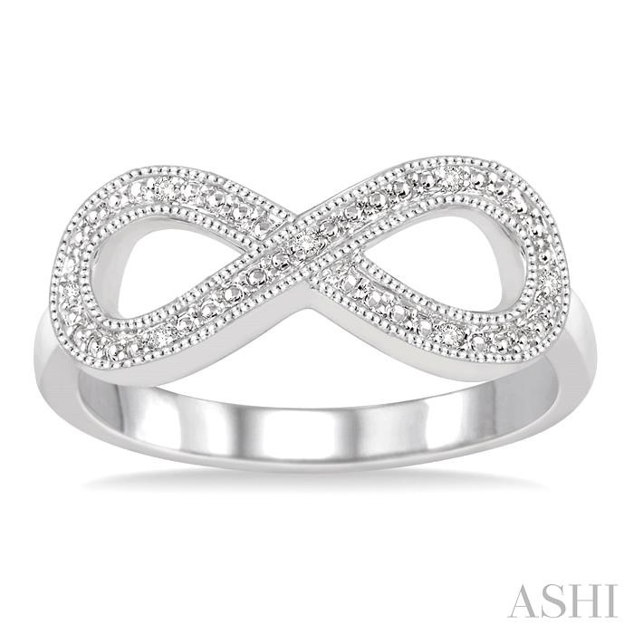 Silver Infinity Diamond Fashion Ring-2