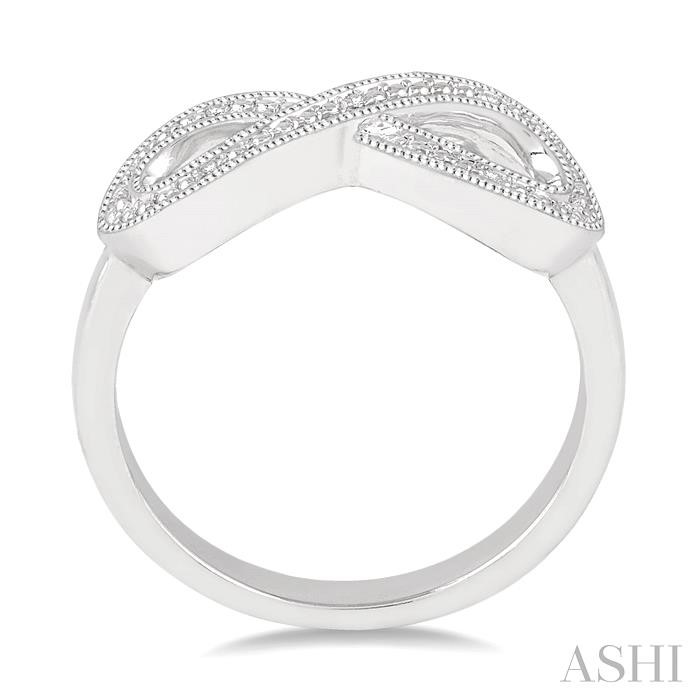 Silver Infinity Diamond Fashion Ring-3