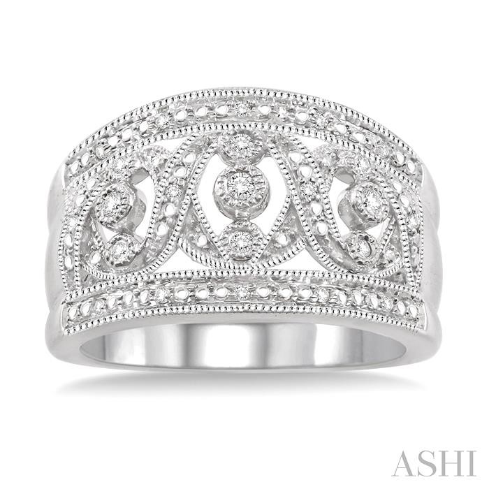 Silver Bezel Diamond Fashion Ring-2