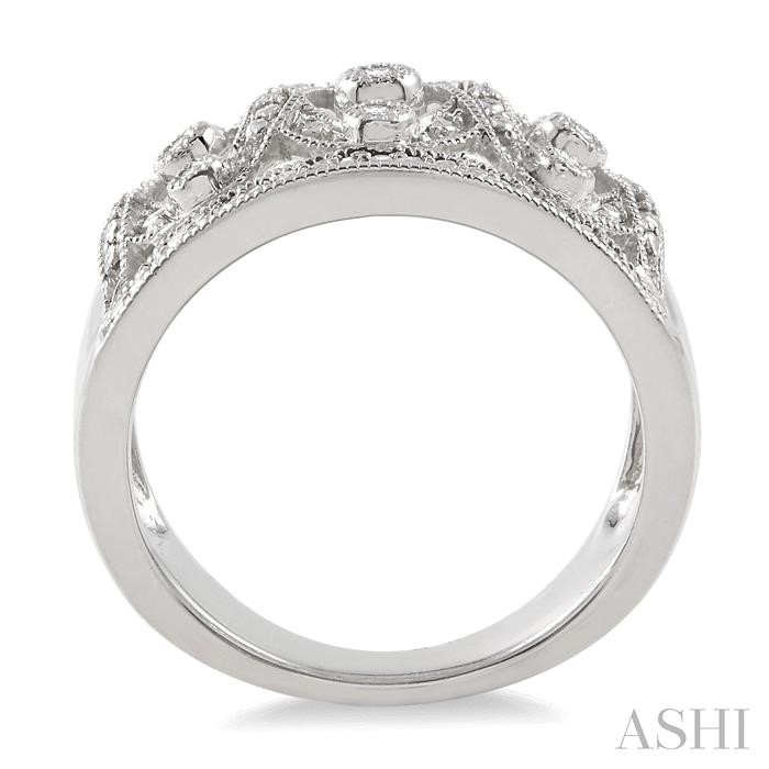 Silver Bezel Diamond Fashion Ring-3