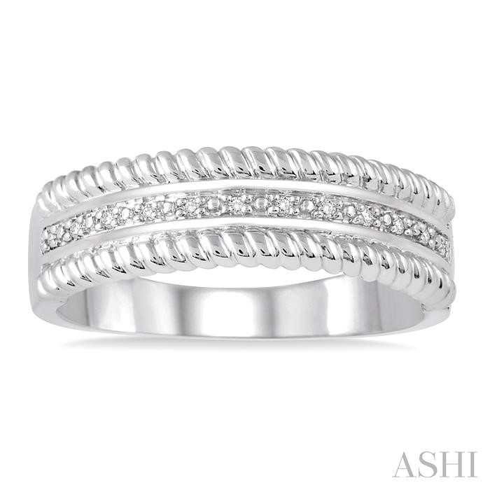 Silver Rope Diamond Ring-2