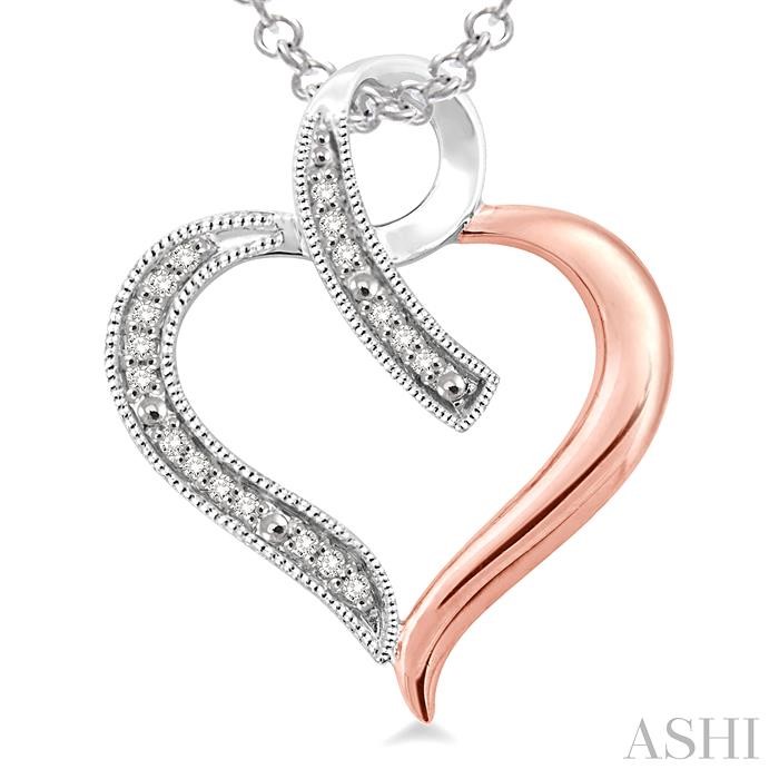Silver Heart Shape Diamond Fashion Pendant-3