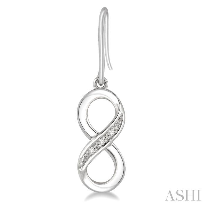 Silver Infinity Diamond Fashion Earrings-2