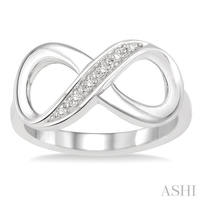 Silver Infinity Diamond Fashion Ring-2