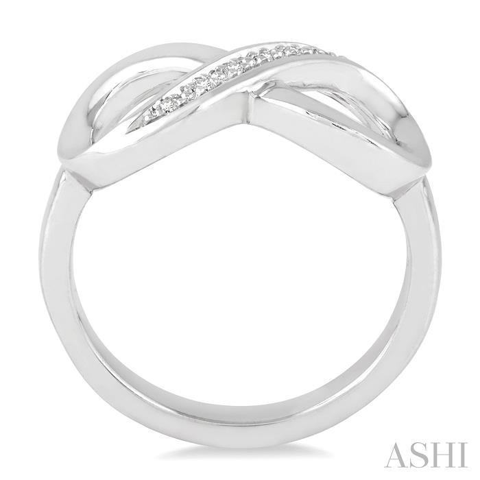 Silver Infinity Diamond Fashion Ring-3