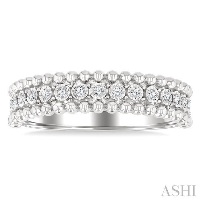 Bead Bijoux Silver Bold Diamond Fashion Band