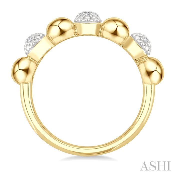 Bead Bijoux Gold Vermeil Bold Diamond Fashion Ring