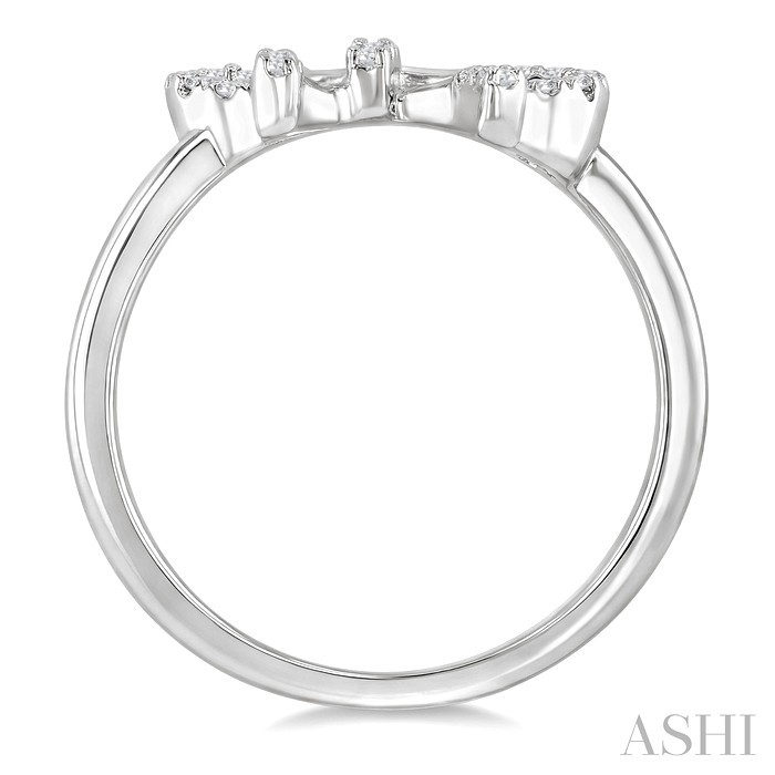 Silver Bow Diamond Fashion Ring