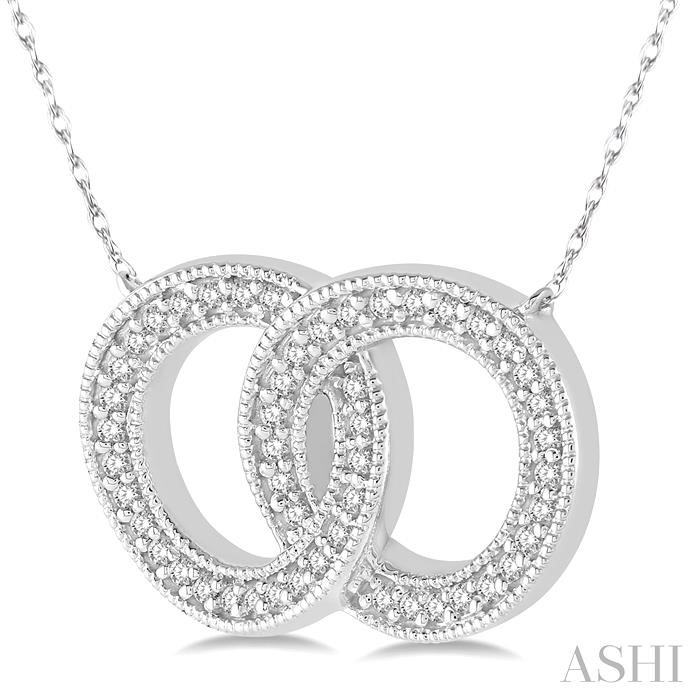 Interlock Circles Diamond Fashion Pendant-2