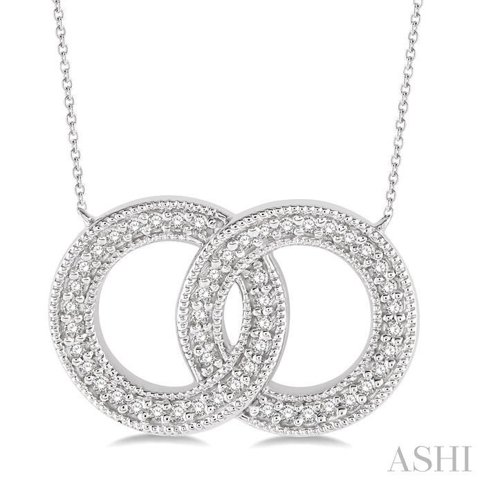 Interlock Circles Diamond Fashion Pendant