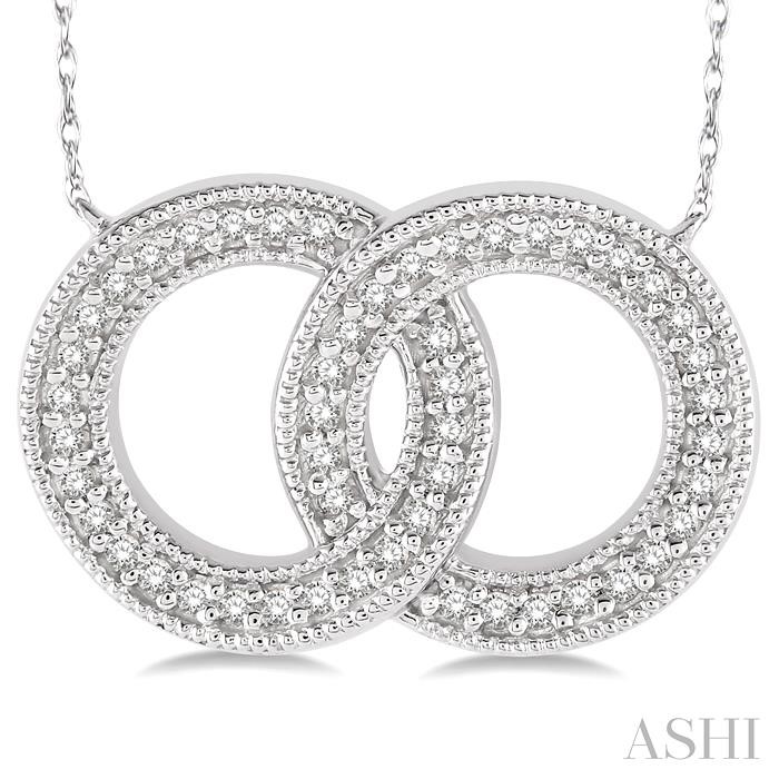 Interlock Circles Diamond Fashion Pendant-3