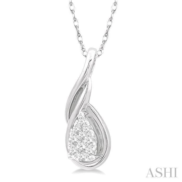 Pear Shape Lovebright Diamond Fashion Pendant-2