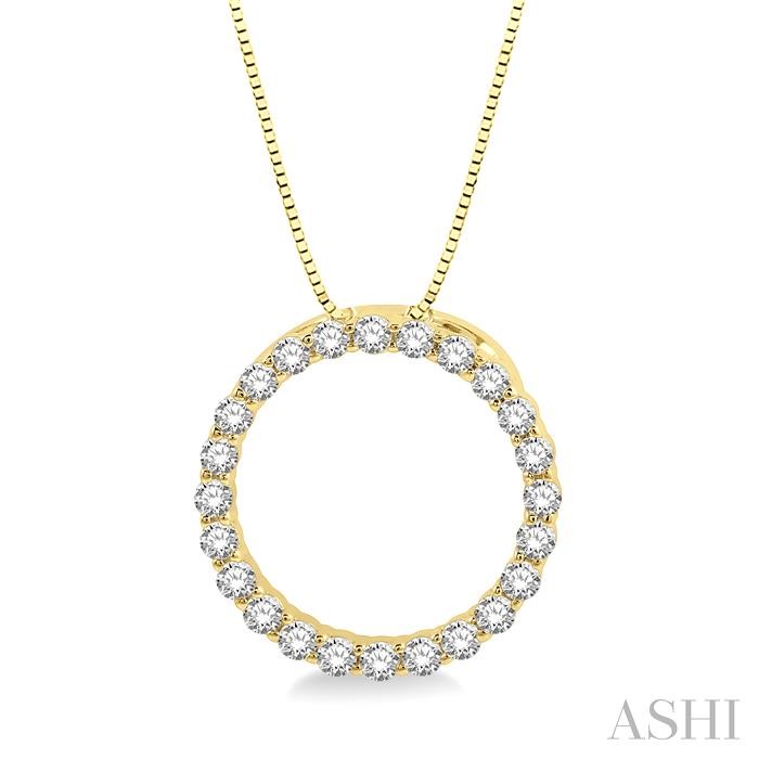 CIRCLE DIAMOND PENDANT