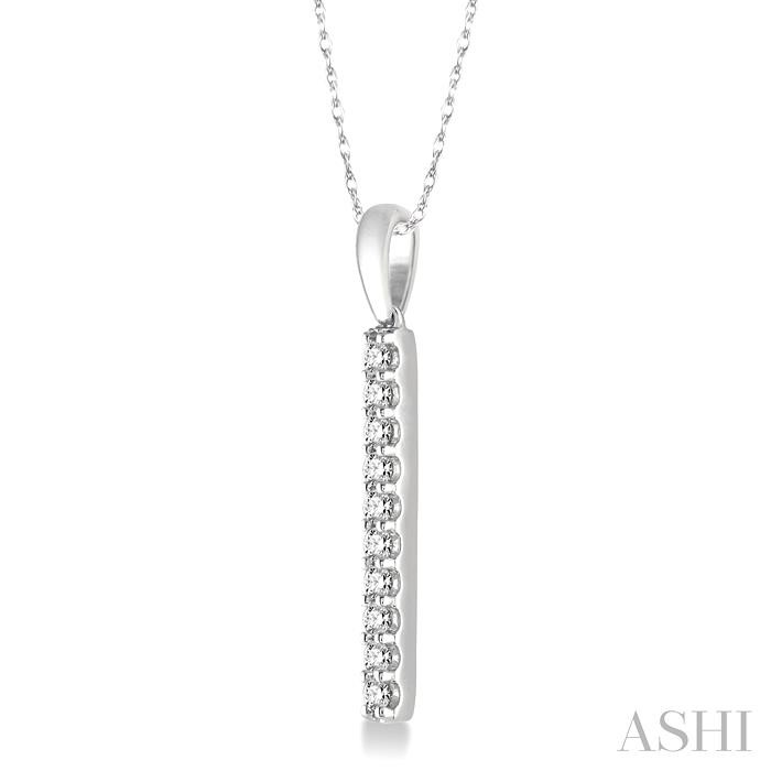 Vertical Bar Diamond Pendant-2