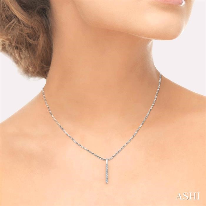 Vertical Bar Diamond Pendant-4