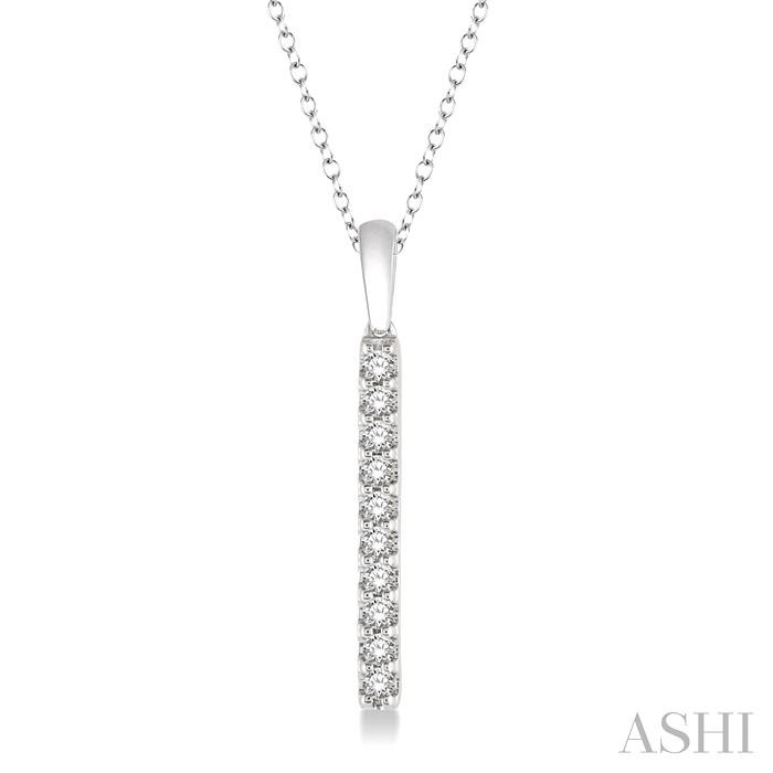 VERTICAL BAR DIAMOND PENDANT