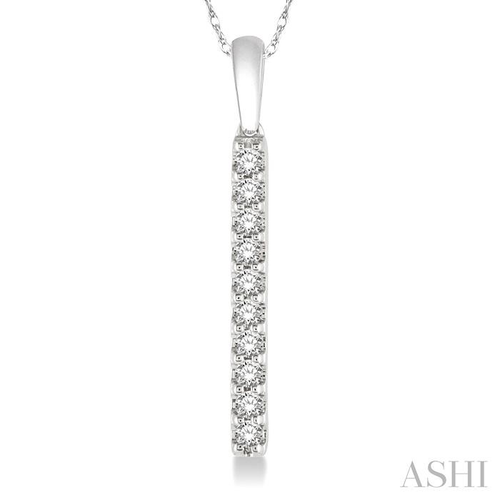 Vertical Bar Diamond Pendant-3