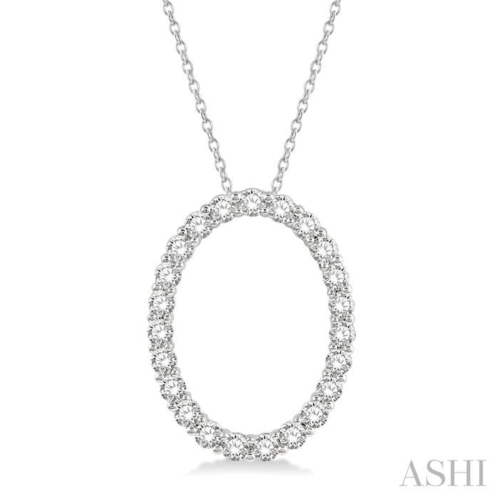 OVAL SHAPE DIAMOND PENDANT