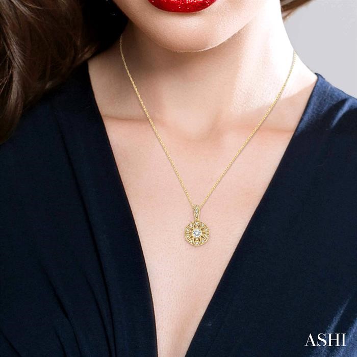 Medallion Diamond Fashion Pendant-4