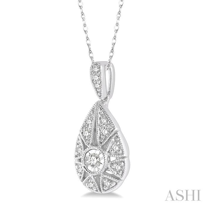 Pear Shape Diamond Pendant-2