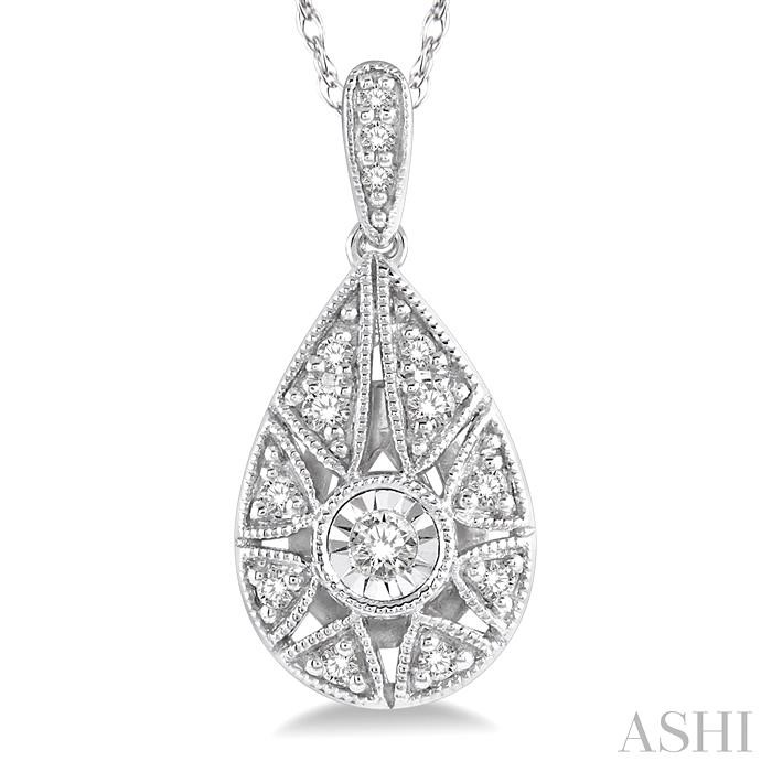 Pear Shape Diamond Pendant-3