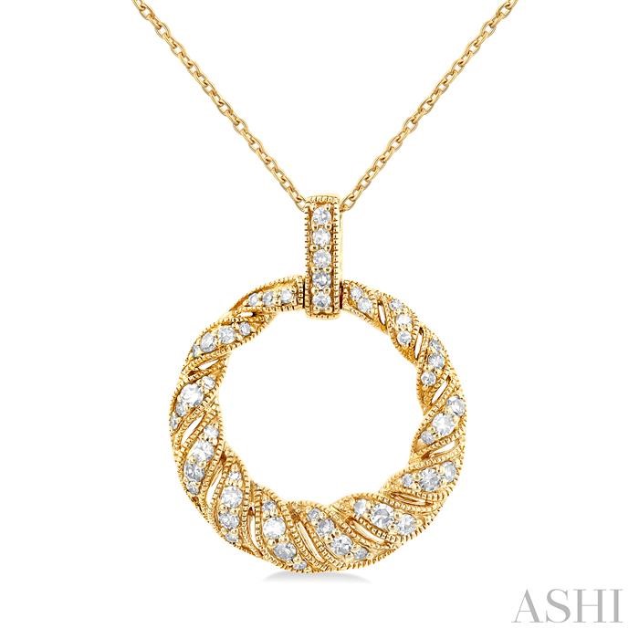 CIRCLE DIAMOND FASHION PENDANT