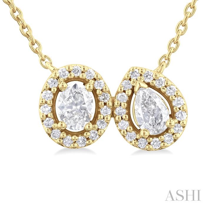 Toi Et Moi Halo Diamond Pendant-3