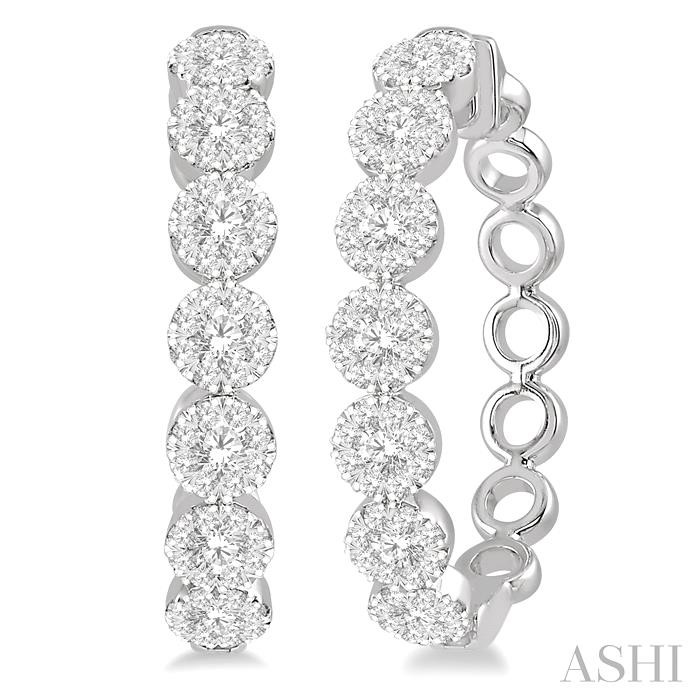 LOVEBRIGHT ESSENTIAL DIAMOND HOOP EARRINGS