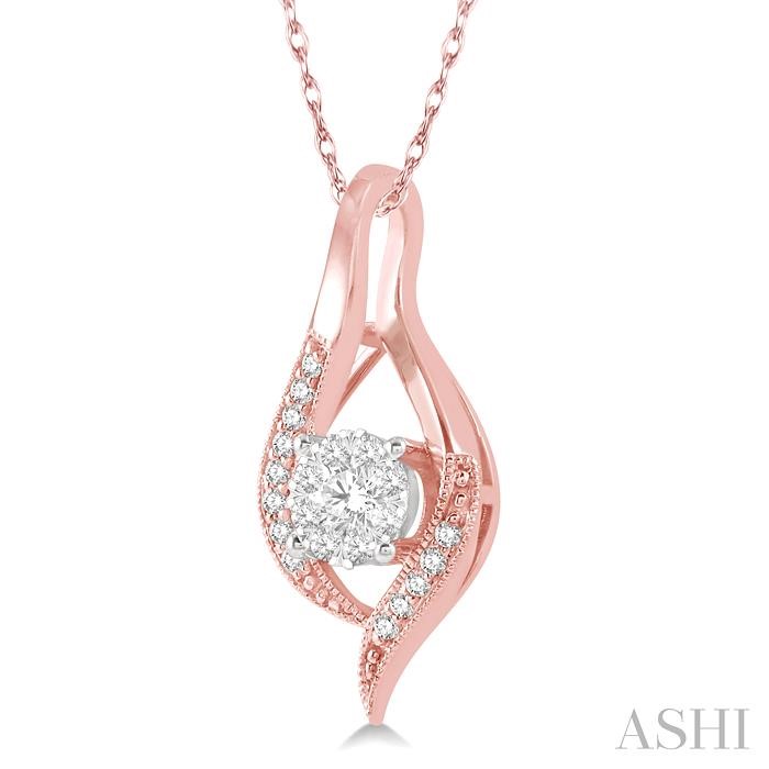 Round Shape Lovebright Diamond Pendant-2
