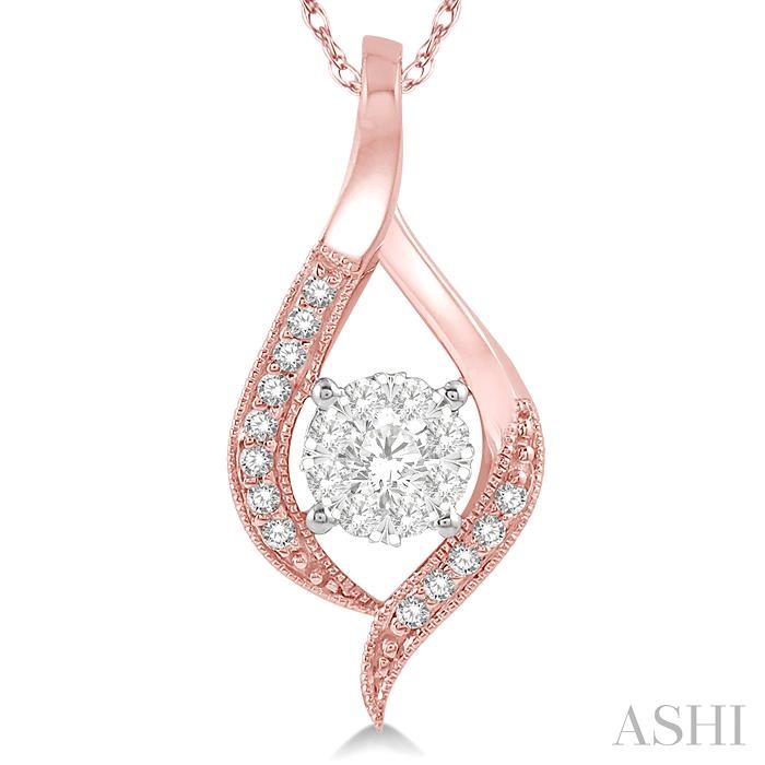 Round Shape Lovebright Diamond Pendant-3